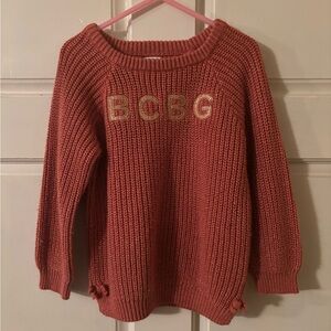 BCBG Girls 4T Knit Sweater in Blush